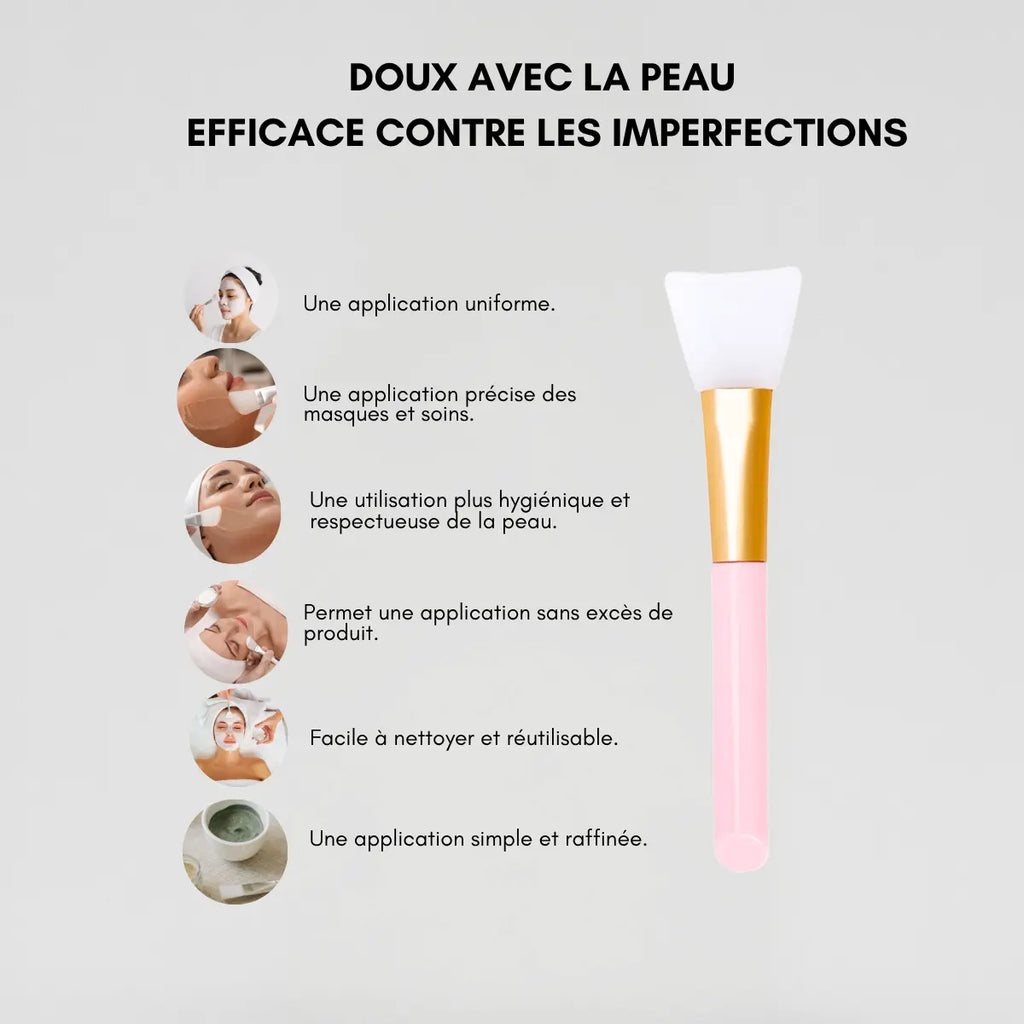 Pinceau applicateur en silicone pour masque DIY