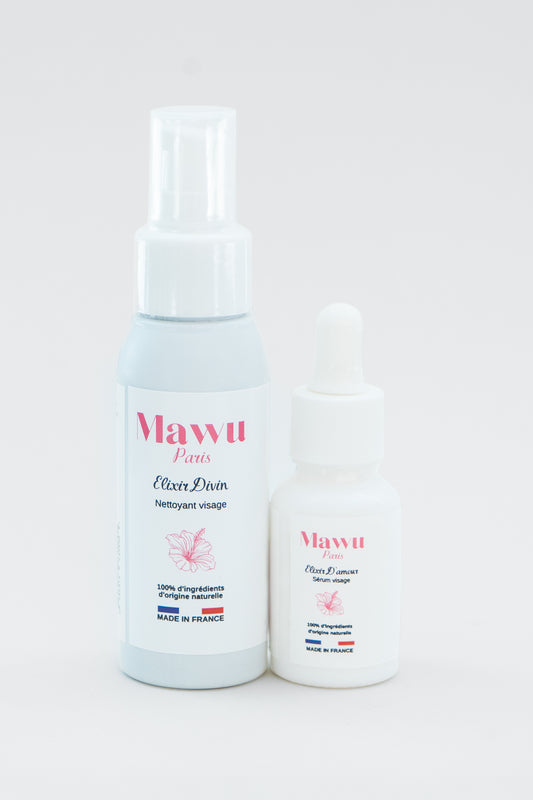 Petit Duo Divin: huile nettoyante - sérum nourrissant visage