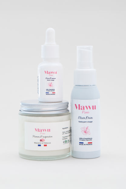 Petit Trio Divin: huile - bougie - sérum