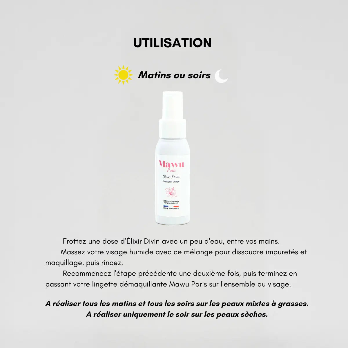 Élixir Divin: huile nettoyante