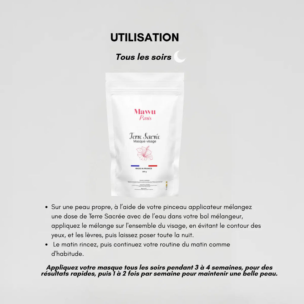 Terre Sacrée - Masque visage purifiant en poudre