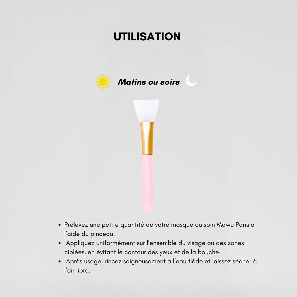 Pinceau applicateur en silicone pour masque DIY
